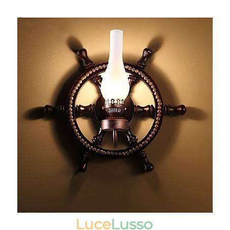 Lampada da parete una luce e vetro Lampada da parete una luce e vetro
