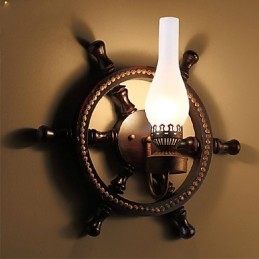 Lampada da parete una luce e vetro