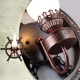 Lampada da parete una luce e vetro