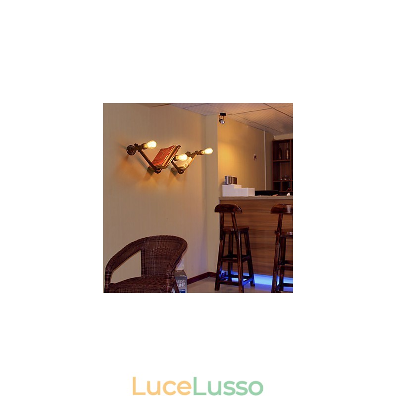 Applique da parete retrò in metallo per comodini, stile pastorale, per soggiorno, sala da pranzo