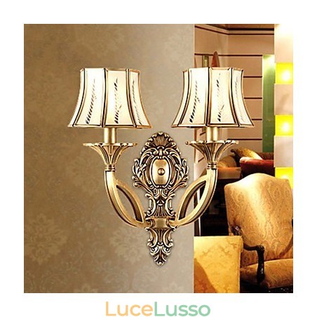 Applique da parete Mini Style Tradizionale Classico Metallo Applique da parete Mini Style Tradizionale Classico Metallo