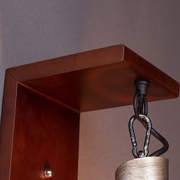 Applique da parete in legno antico 1 luce