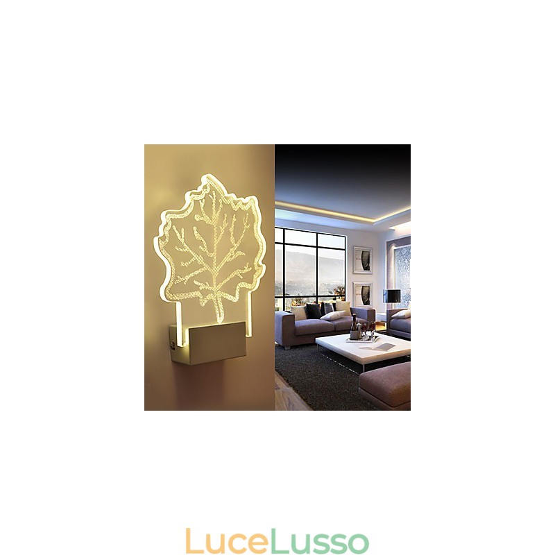 Lampada da parete in acrilico Lampada in PVC Chip luminoso Moderno contemporaneo Metallo