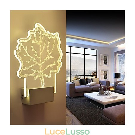 Lampada da parete in acrilico Lampada in PVC Chip luminoso Moderno contemporaneo Metallo Lampada da parete in acrilico Lampada in PVC Chip luminoso Moderno contemporaneo Metallo