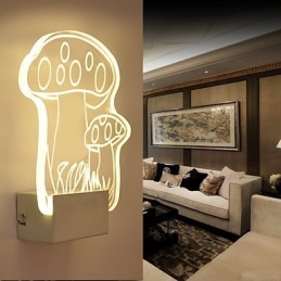 Lampada da parete in acrilico Lampada in PVC Luce moderna contemporanea Metallo