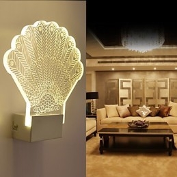 Lampada da parete in acrilico Lampada in PVC Luce moderna contemporanea Metallo