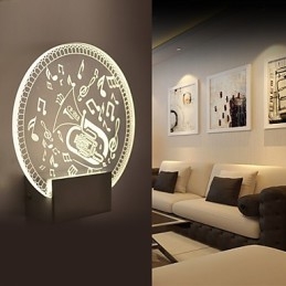 Lampada da parete in acrilico Lampada in PVC Luce moderna contemporanea Metallo