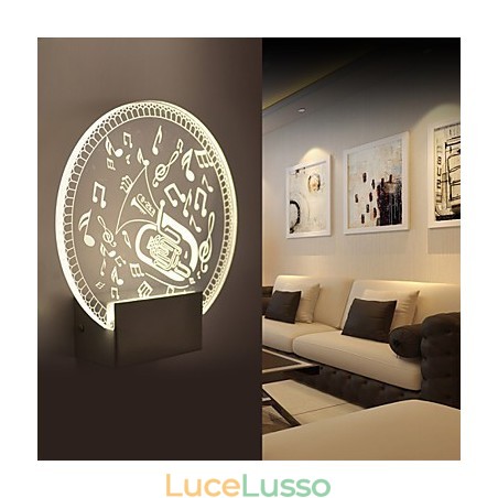 Lampada da parete in acrilico Lampada in PVC Luce moderna contemporanea Metallo Lampada da parete in acrilico Lampada in PVC Luce moderna contemporanea Metallo