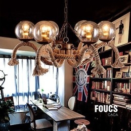Lampadario Mini Stile Vintage Metallo
