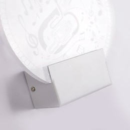 Lampada da parete in acrilico Lampada in PVC Luce moderna contemporanea Metallo