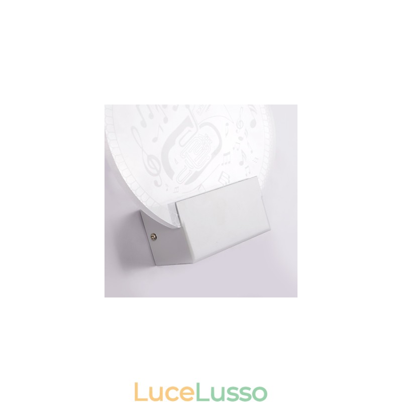 Lampada da parete in acrilico Lampada in PVC Luce moderna contemporanea Metallo