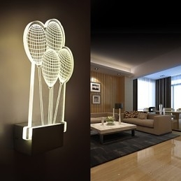 Lampada da parete in acrilico Lampada in PVC Luce moderna contemporanea Metallo