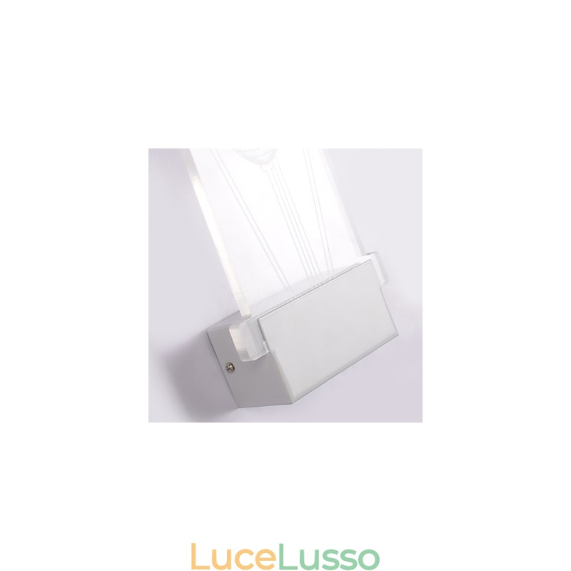Lampada da parete in acrilico Lampada in PVC Luce moderna contemporanea Metallo