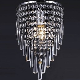 Applique da parete in cristallo di classe con 1 luce