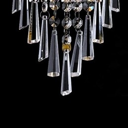 Applique da parete in cristallo di classe con 1 luce