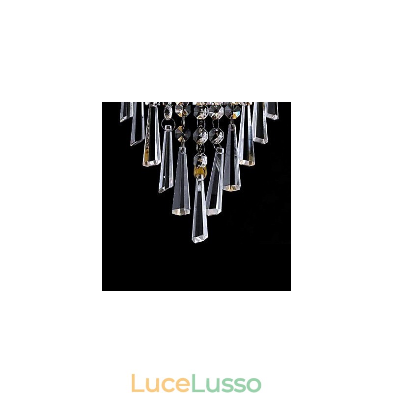 Applique da parete in cristallo di classe con 1 luce