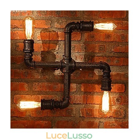 Applique da parete Mini Style Rustic Lodge Metallo Applique da parete Mini Style Rustic Lodge Metallo