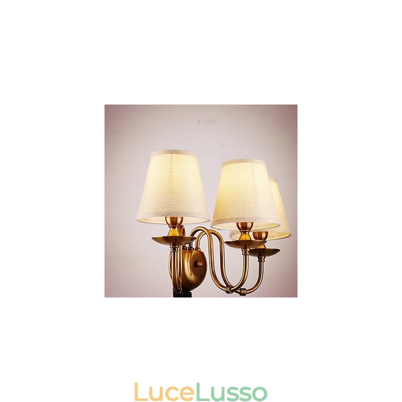 Applique da parete Luci da lettura Mini Style Rustic Lodge Metallo