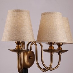 Applique da parete Luci da lettura Mini Style Rustic Lodge Metallo