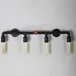 Mini applique da parete in stile rustico Lodge in metallo