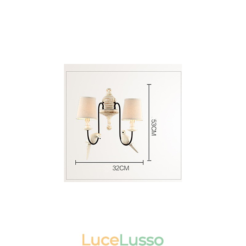 Applique da parete Mini Style Tradizionale Classico Resina