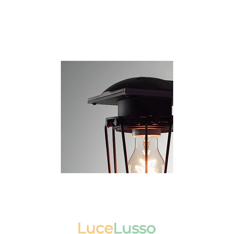 Lampade da parete retrò in ferro battuto, lampada da parete antica a testa singola, lampada da parete ricordata, lampada da parete in ferro battuto americano vintage, piccole gabbie