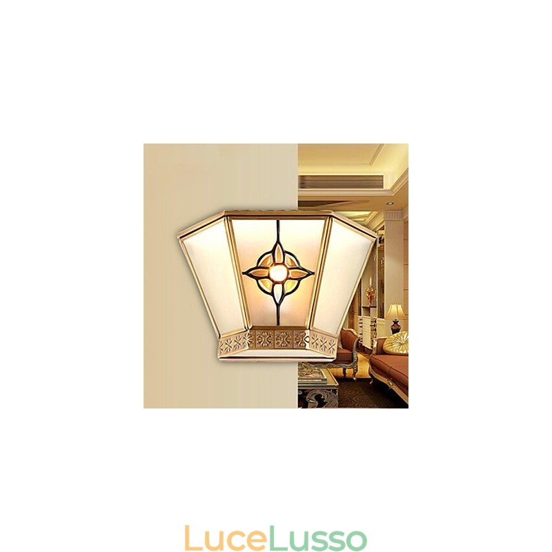 Applique da parete Mini Style Tradizionale Classico Metallo