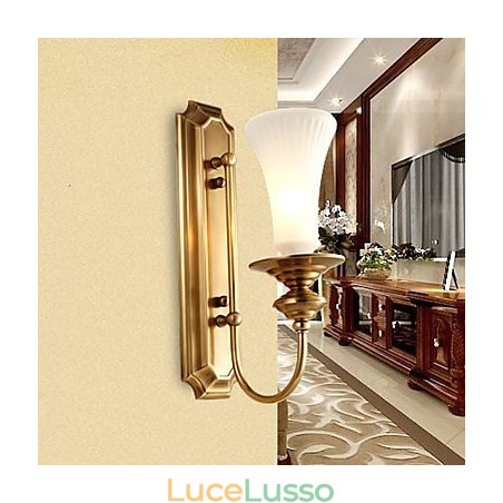 Applique da parete Mini Style Tradizionale Classico Metallo