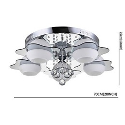 Telecomando 5 luci con luce da soffitto moderna blu rossa da montare a filo