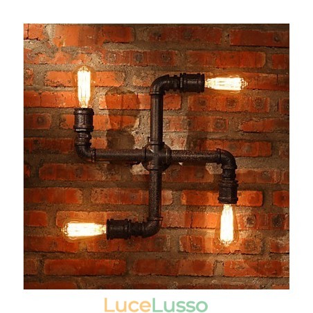 Applique da parete Mini Style Rustic Lodge Metallo Applique da parete Mini Style Rustic Lodge Metallo
