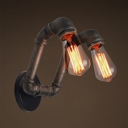 Lampada da parete retrò in metallo per caffetteria