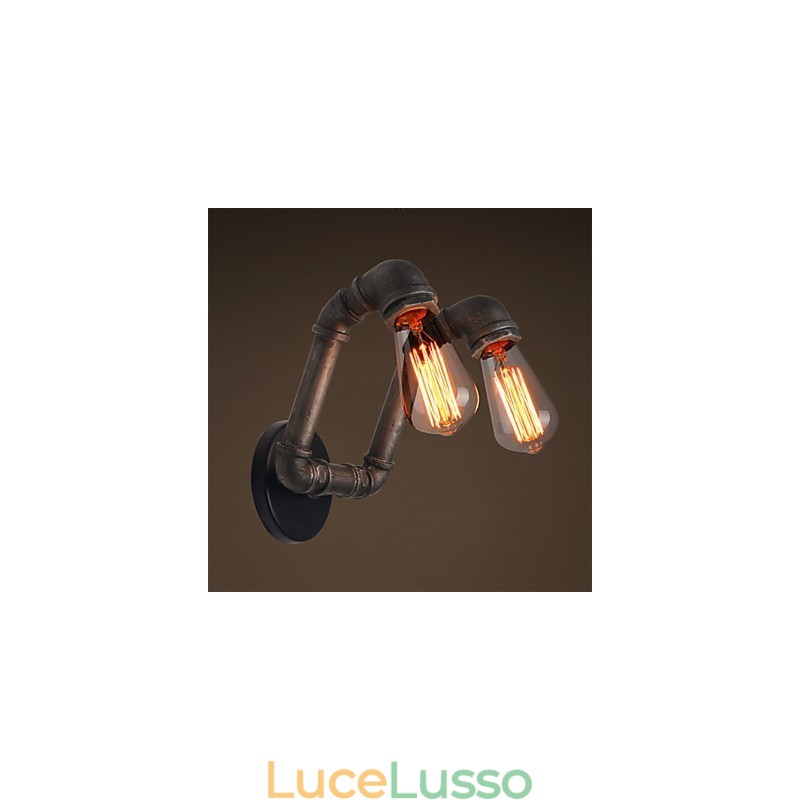 Lampada da parete retrò in metallo per caffetteria