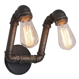 Lampada da parete retrò in metallo per caffetteria