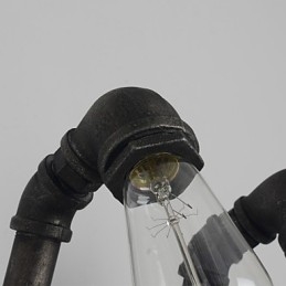 Lampada da parete retrò in metallo per caffetteria