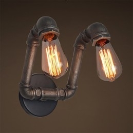 Lampada da parete retrò in metallo per caffetteria