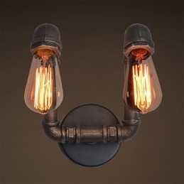 Lampada da parete retrò in metallo per caffetteria