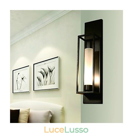 Applique da parete Applique da parete Rustic Lodge Metallo Sala da pranzo Camera da letto Sala lettura Metallo+vetro Applique da parete Applique da parete Rustic Lodge Metallo Sala da pranzo Camera da letto Sala lettura Metallo+vetro