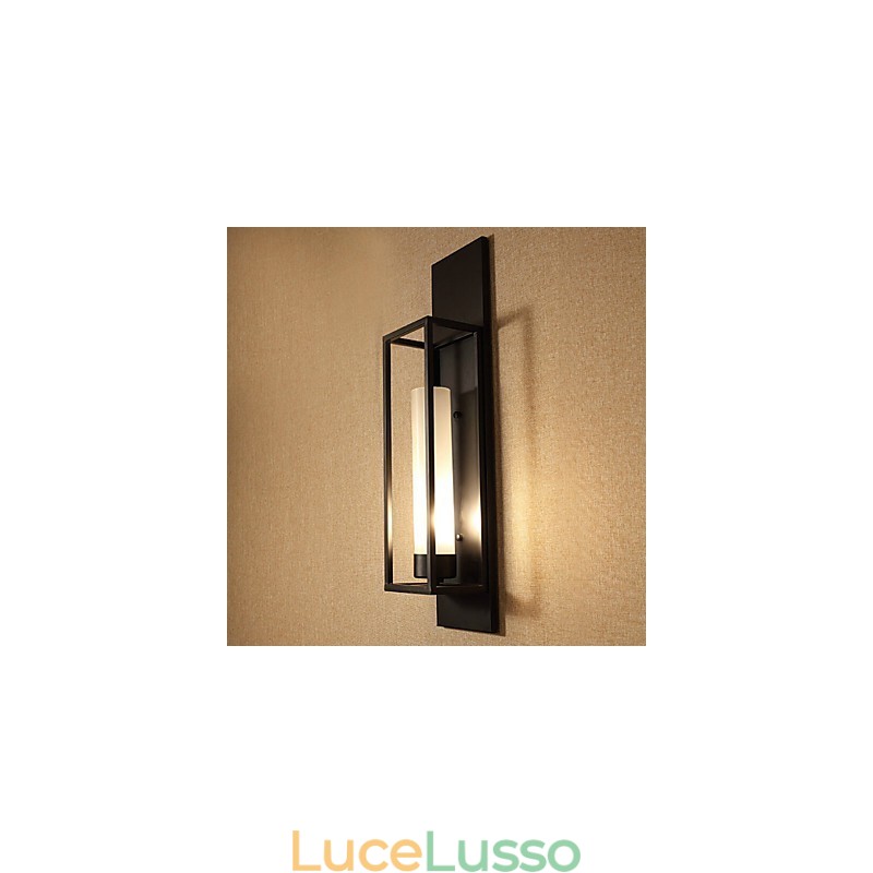 Applique da parete Applique da parete Rustic Lodge Metallo Sala da pranzo Camera da letto Sala lettura Metallo+vetro