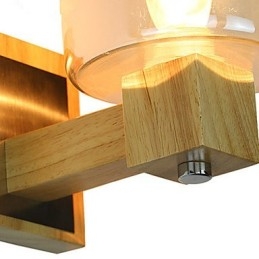Applique da parete Mini Style Tradizionale Classico Legno Bambù