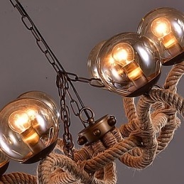 Lampadario Mini Stile Vintage Metallo