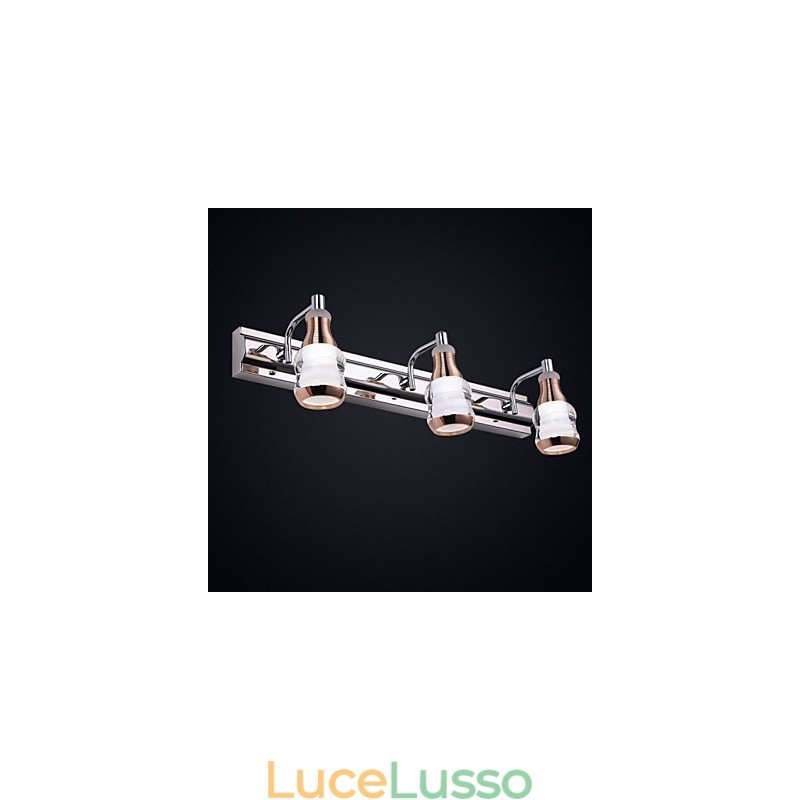 Illuminazione per il bagno moderna contemporanea in metallo