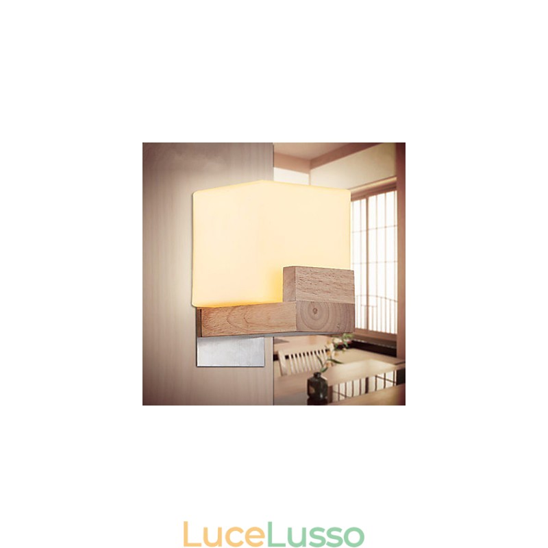 Applique da parete Mini Style Tradizionale Classico Legno Bambù