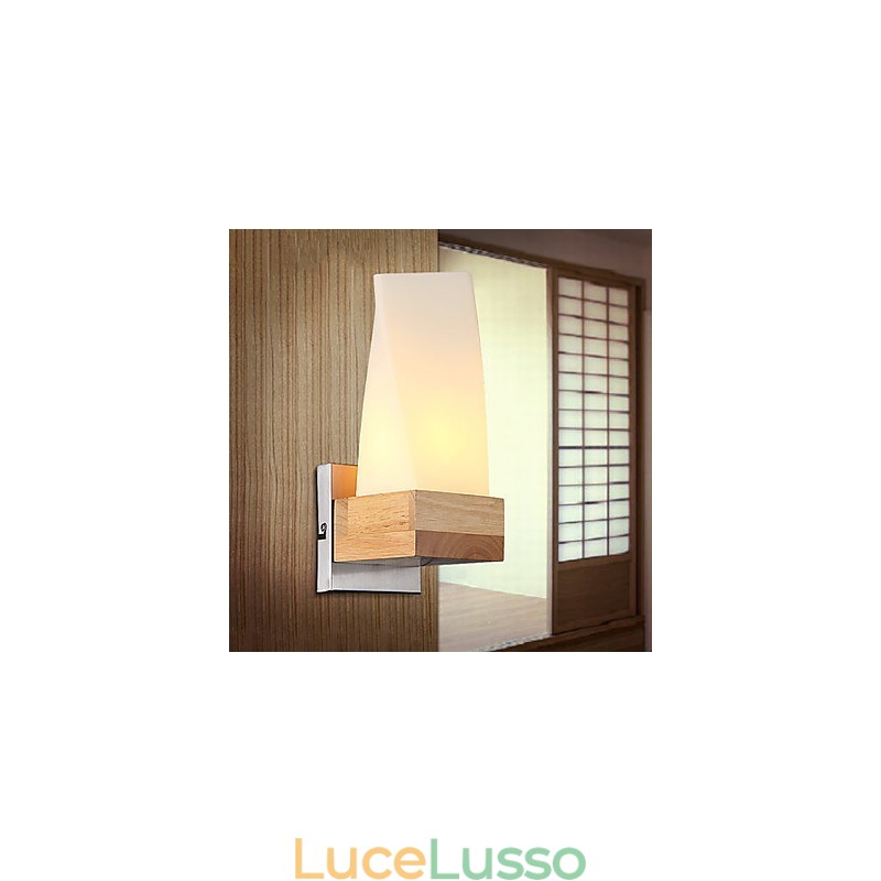 Applique da parete Mini Style Tradizionale Classico Legno Bambù