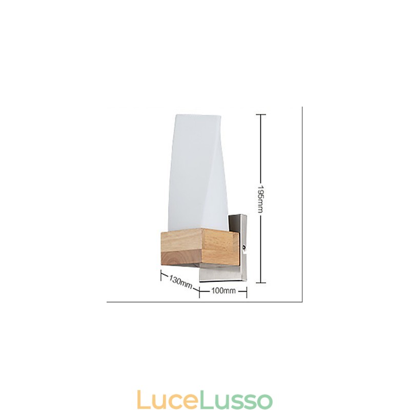 Applique da parete Mini Style Tradizionale Classico Legno Bambù