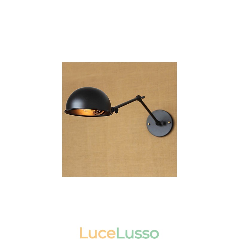 Applique da parete Lampade a sospensione Lampade da lettura da parete Mini Style Rustic Lodge Metallo