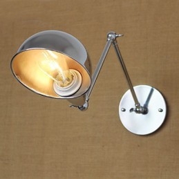 Applique da parete Lampade a sospensione Lampade da lettura da parete Mini Style Rustic Lodge Metallo