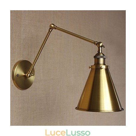Applique da parete Lampade a sospensione Lampade da lettura da parete Mini Style Rustic Lodge Metallo Applique da parete Lampade a sospensione Lampade da lettura da parete Mini Style Rustic Lodge Metallo
