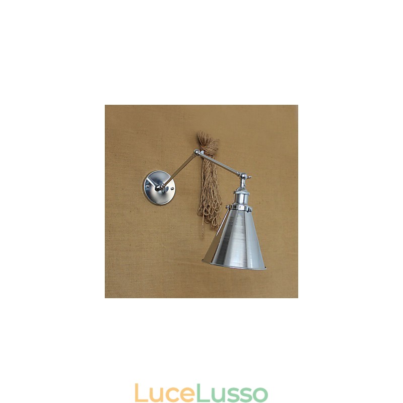 Applique da parete Lampade a sospensione Lampade da lettura da parete Mini Style Rustic Lodge Metallo