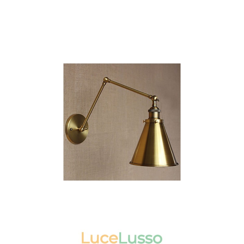 Applique da parete Lampade a sospensione Lampade da lettura da parete Mini Style Rustic Lodge Metallo
