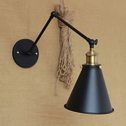 Applique da parete Lampade a sospensione Lampade da lettura da parete Mini Style Rustic Lodge Metallo